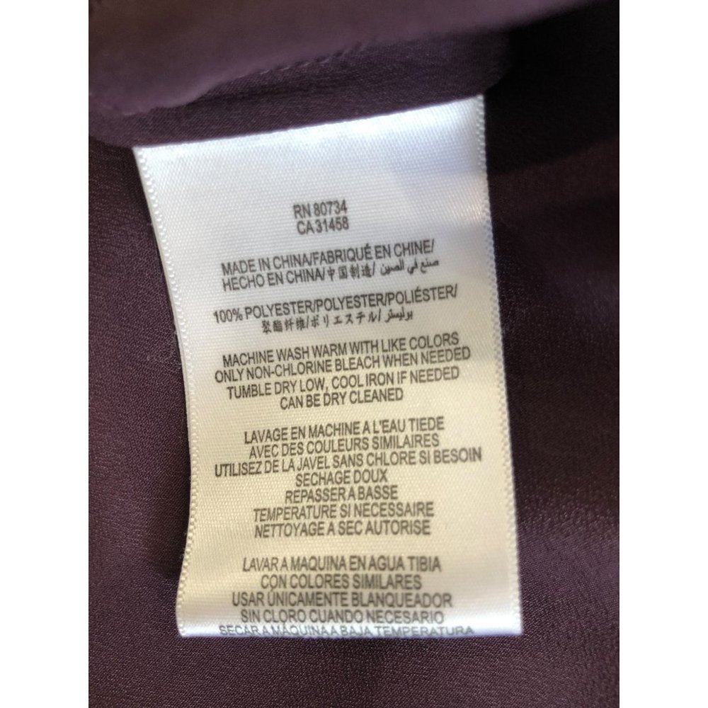 BCBGeneration Plum Ruffle Lace Tank Top - Small - Picture 5 of 8